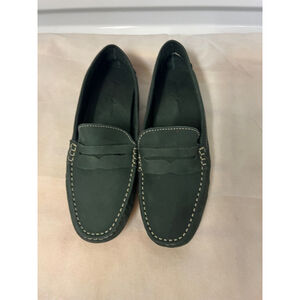 Massimo Matteo Firenze Women’s Penny Keeper, Green Slip-On Loafers, Size 8B